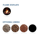 Kingsman 47" Zero Clearance 40K BTU Direct Vent Fireplace (SAK87421)