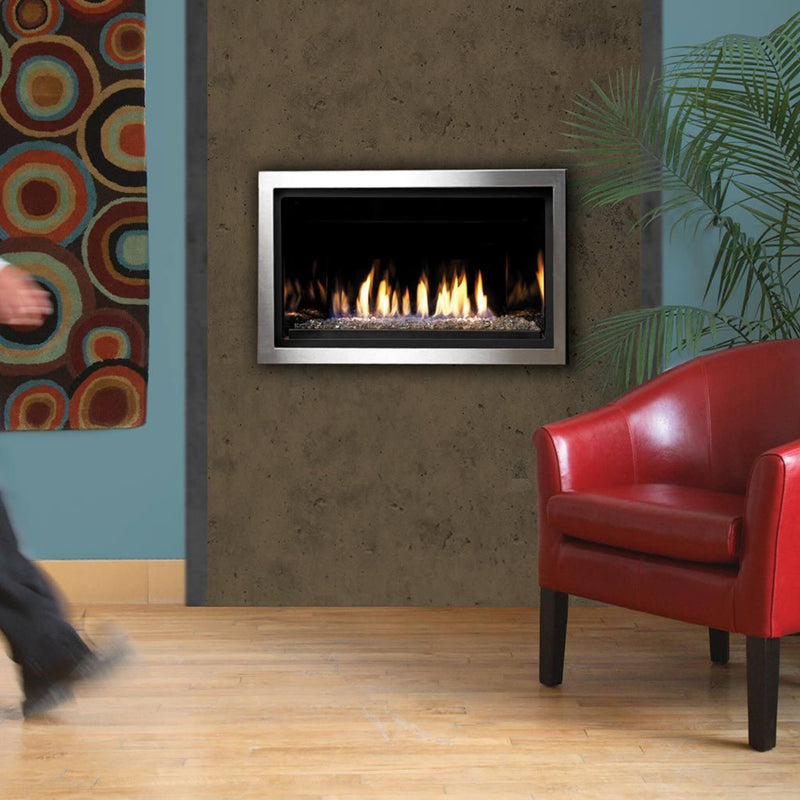 Kingsman ZCV 36" Linear Zero Clearance Direct Vent Fireplace [ZCVRB3622] (SAK81924)