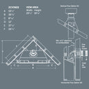 Kingsman Solara II ZCV 36" Zero Clearance Clean View Direct Vent Fireplace [ZCV3622] (SAK85793)