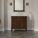 James Martin Kinnsden 36" Single Bathroom Vanity, Sable Oak