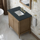 James Martin Kinnsden 36" Single Bathroom Vanity, Weathered Oak