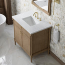 James Martin Kinnsden 36" Single Bathroom Vanity, Weathered Oak