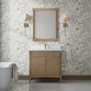James Martin Kinnsden 36" Single Bathroom Vanity, Weathered Oak