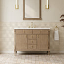 James Martin Kinnsden 48" Single Bathroom Vanity, Weathered Oak