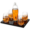Cryptocurrency Decanter, 450ml Four 12 oz Glasses