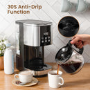 Kismile 10 Cup Drip Coffee maker with Led Display & Touch Screen CM3743 by Kismile