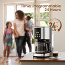 Kismile 10 Cup Drip Coffee maker with Led Display & Touch Screen CM3743 by Kismile