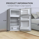 Kismile 3.2 Cu.Ft,Mini Refrigerator with Freezer F5887