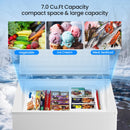 Kismile 3.5 Cubic Feet Chest Freezer