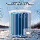 Kismile 3.5 Cubic Feet Chest Freezer