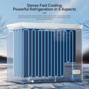 Kismile 7.0/3.5 Cubic Feet Chest Freezer with Removable Basket Free Standing