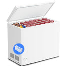 Kismile 7.0/3.5 Cubic Feet Chest Freezer with Removable Basket Free Standing