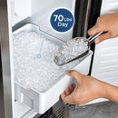Kismile Commercial Under Counter Built-in Nugget Ice Maker Z5830N
