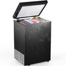 Kismile 7.0/3.5 Cubic Feet Chest Freezer with Removable Basket Free Standing