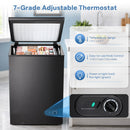 Kismile 3.5 Cubic Feet Chest Freezer