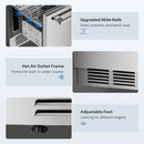 Under Counter Refrigerator, 24 Inch Double Drawer Beverage Fridge F58145