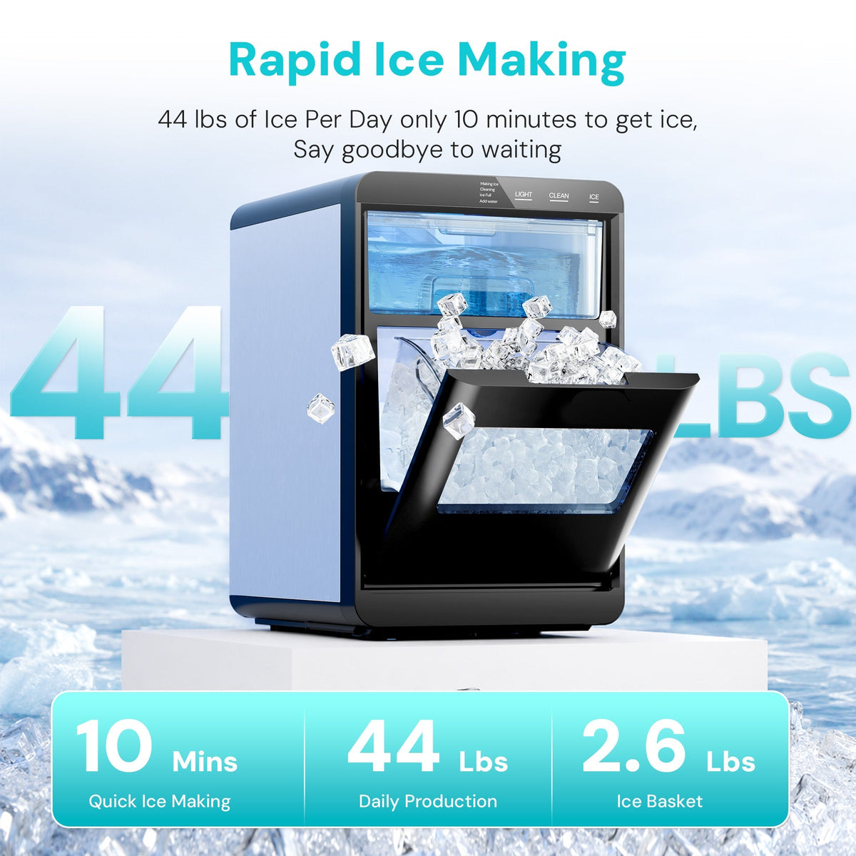 Kismile Clear Square Ice Cubes Maker 58003RIM0, photo 11 of 31