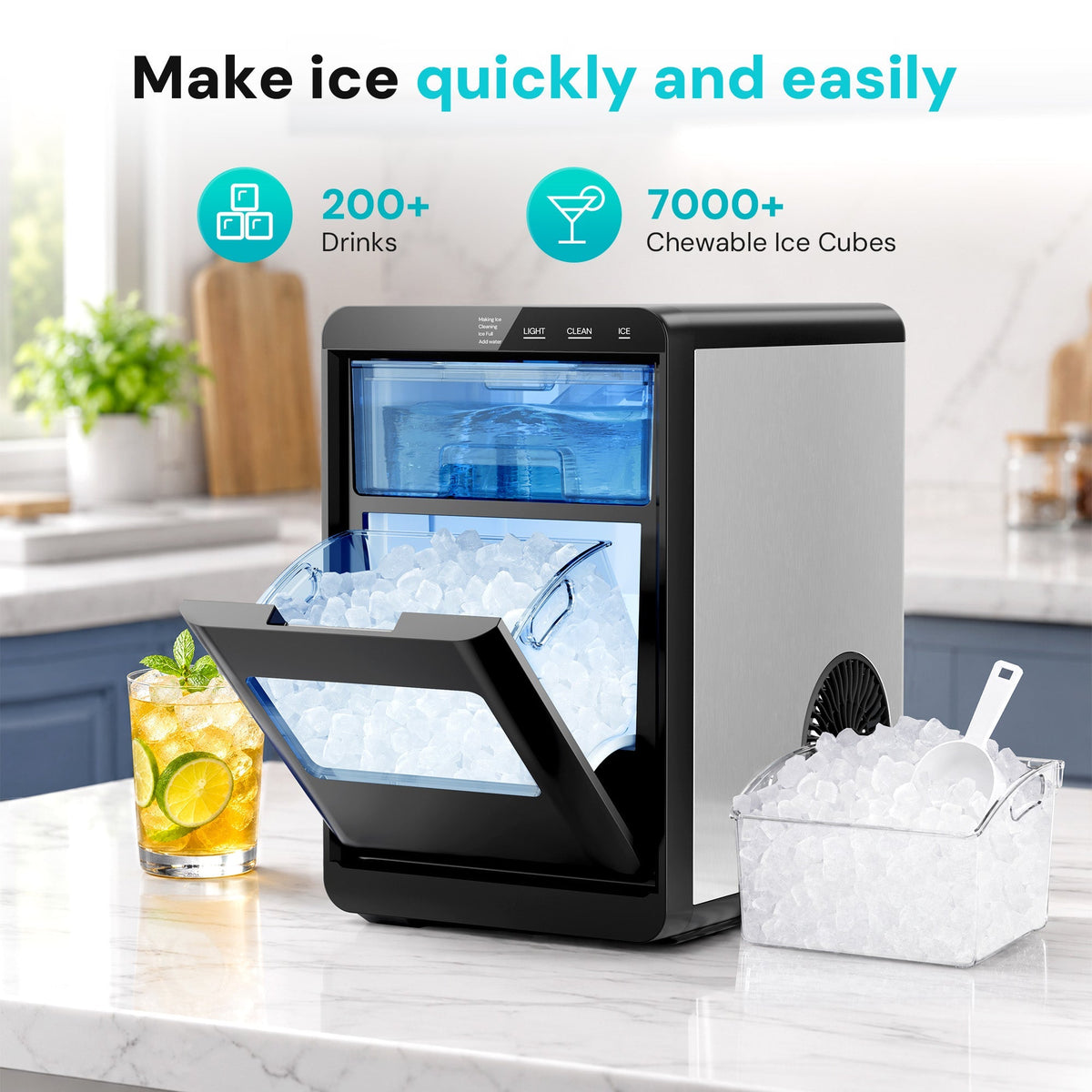 Kismile Clear Square Ice Cubes Maker 58003RIM0, photo 12 of 31
