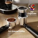 Kismile Espresso Machine, Semi-Automatic Coffee Maker with Bean Grinder and Milk Frother Steam Wand