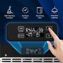 Kismile Commercial Built-in Ice Maker Machine,80Lbs/Day,Under Counter Ice Cube Maker with 24H Timer,Reversible Door,Built-in Freestanding Ice Maker for Home & Office(Silver)