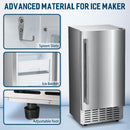 Kismile Commercial Under Counter Built-in Nugget Ice Maker Z5830N