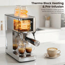 Kismile Espresso Coffee Maker Machine 20 Bar, with Milk Frother Steam Wand CM8032 by Kismile