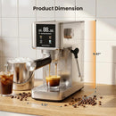 Kismile Espresso Coffee Maker Machine 20 Bar, with Milk Frother Steam Wand CM8032 by Kismile