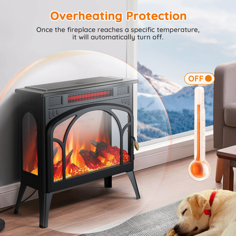 25" Free Standing Electric Fireplace Stove S230CP