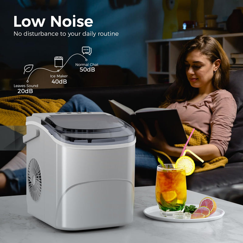 Kismile Ice Makers Countertop with Handle Z5812B