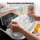 Countertop Ice Maker, 26 lbs/Day ice Production 58012RIM0 by Kismile
