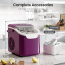 Countertop Ice Maker, 26 lbs/Day ice Production 58012RIM0 by Kismile