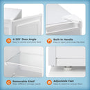 Kismile Upright Freezer, 6.0 Cu.ft Deep Freezer D58165-WHITE