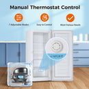 Kismile Upright Freezer, 6.0 Cu.ft Deep Freezer D58165-WHITE