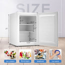 Kismile Upright Freezer,3.0 Cu.ft Mini Freezer with Reversible Single Door