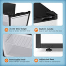 Kismile Upright Freezer,3.0 Cu.ft Mini Freezer with Reversible Single Door