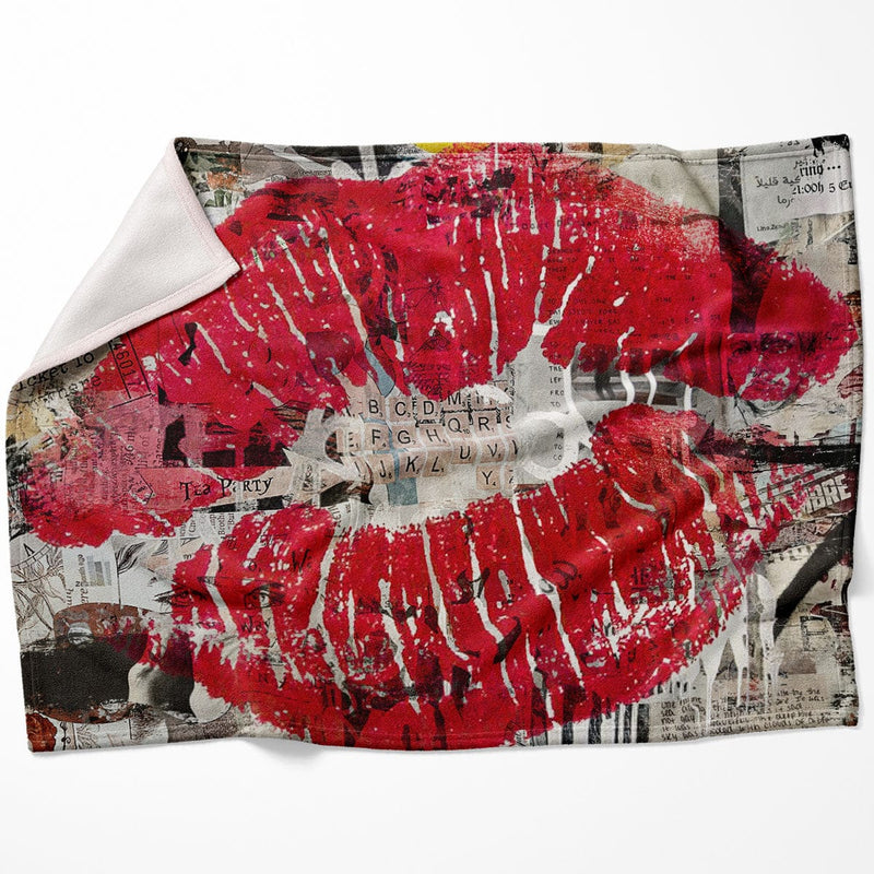 Kiss Collage Blanket