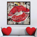 Kiss Collage Canvas