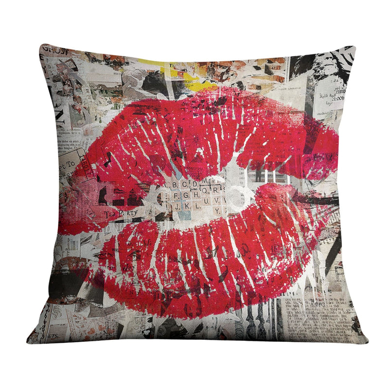 Kiss Collage Cushion