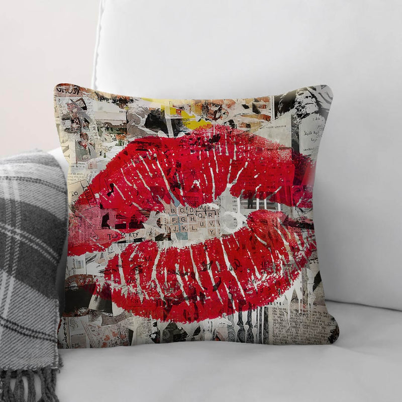 Kiss Collage Cushion