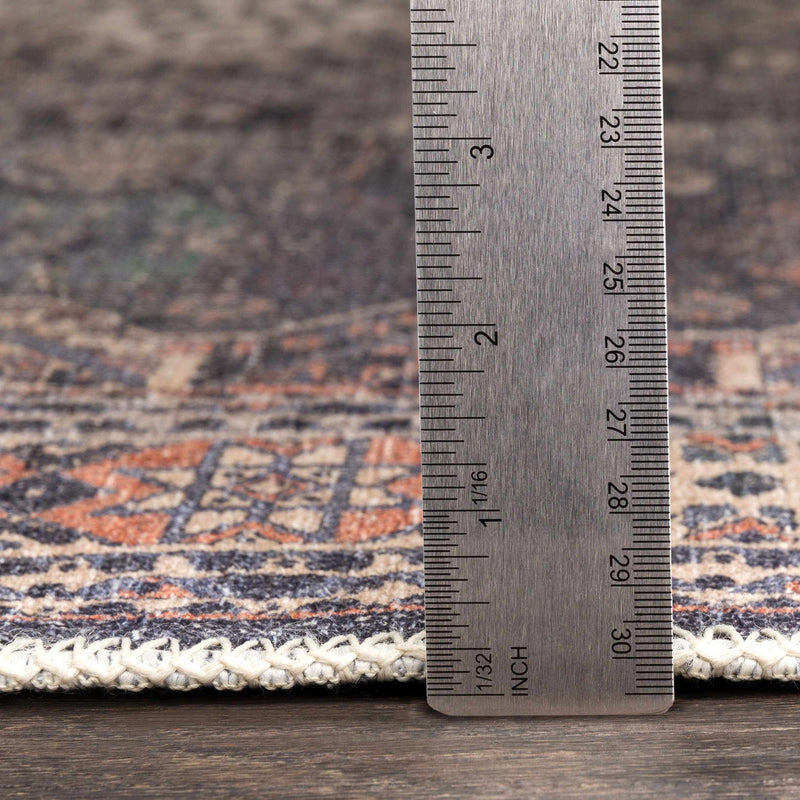 Kittrell Vintage Flat Pile Washable Rug - Clearance