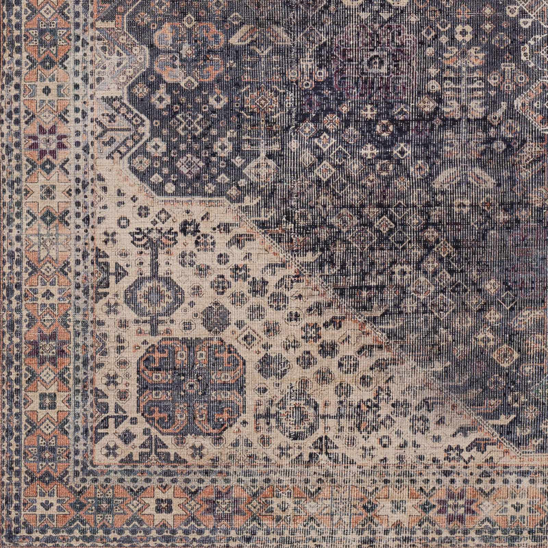 Kittrell Vintage Flat Pile Washable Rug - Clearance