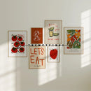 GobekUsa Kitchen Gallery Wall Prints for Foodies
