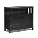Kitchen Buffet Server Sideboard Storage Cabinet with 2 Doors and Shelf by DirectDeals