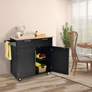Heavy Duty Rolling Kitchen Cart with Tower Holder and Drawer by LJGDeals