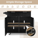 Heavy Duty Rolling Kitchen Cart with Tower Holder and Drawer by LJGDeals