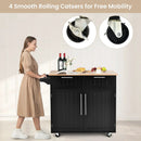 Heavy Duty Rolling Kitchen Cart with Tower Holder and Drawer by LJGDeals