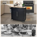 Heavy Duty Rolling Kitchen Cart with Tower Holder and Drawer by LJGDeals