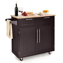 Heavy Duty Rolling Kitchen Cart with Tower Holder and Drawer by LJGDeals