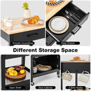 Kitchen Island with Storage Drawer and 3 Hooks by LJGDeals