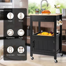 Kitchen Island with Storage Drawer and 3 Hooks by LJGDeals
